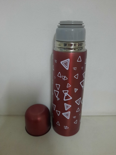 Imagen 7 de 9 de Termo Matero Cafetero Bala 500ml Con Tapa/ Taza Botón