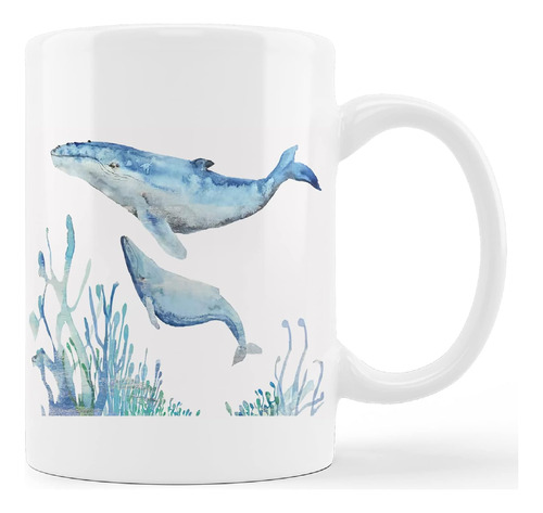 Kunlisa Taza De Taza De Tiburón De Acuarela, Taza De Cerámic