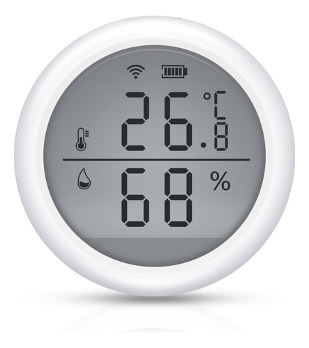 Sensor De Temperatura Y Humedad Tuya Smart Wifi