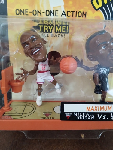 Figuras De Acción Set Mj Vs David Robinson Nba Jams 1998 (Usado)