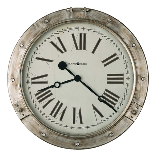 Eaton - Reloj De Pared, Color Plateado Envejecido