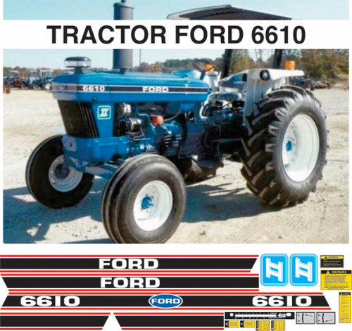 Kit Calcomanias Restauracion Tractor Agricola Ford 6610