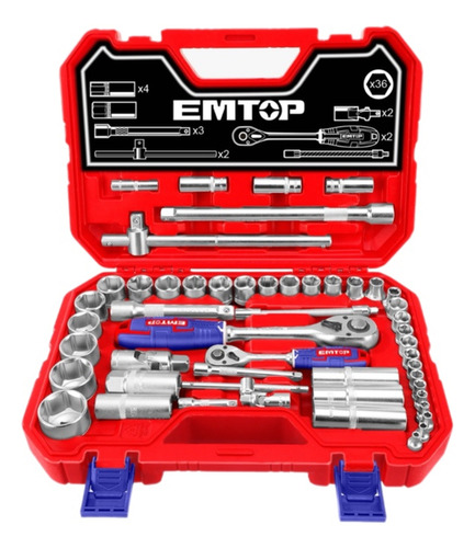 Kit 51 Llave Dado 1/4+1/2
