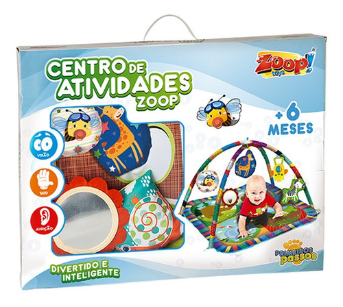 Imagem 4 de 5 de Tapete Centro De Atividades Para Bebês C/ Acessórios - Zoop