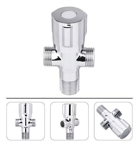 Llave Válvula Angular Doble En Acero Inoxidable De Baño