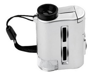 Imagen 2 de 6 de Lupa Hokenn N09593 30x - 60x Zoom Foco Regulable Luz Led Uv