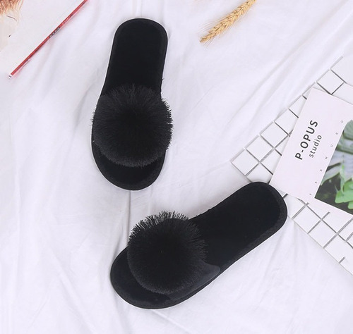 Pantufa Luxo Fofa Importada Pompom Ver Cores E Tamanhos