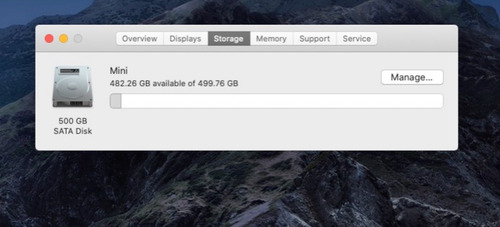 Mac Mini 2012 I5 4gb Ram 500gb Hdd (Usado)