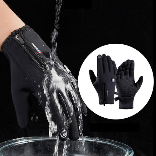 Imagen 3 de 9 de Guantes De Snowboard Guantes De Nieve A Prueba De Negro L