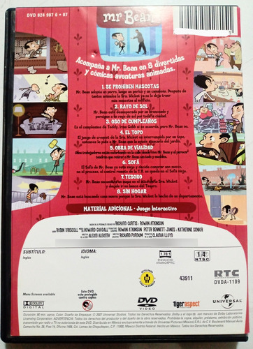 Mr. Bean Animado Número 2 Dvd Original Detalle (Usado)