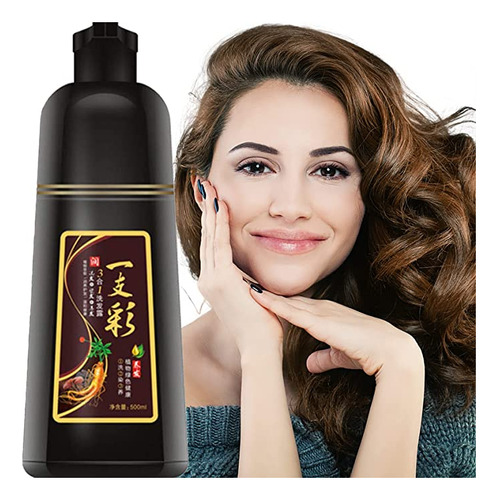 Natural Hair Color Shampoo For Gray Hair 500ml Instant Hair.