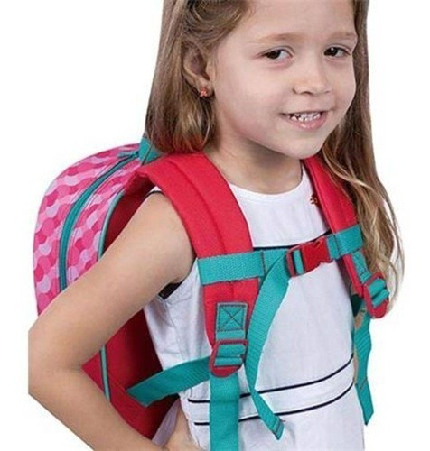 Mochila P Kids - Fox Raposinha 19y - Sestini Pvc/ Rosa