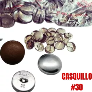 500 Casquillos Botón Para Forrar Con Tela N° 30 (18.2mm)