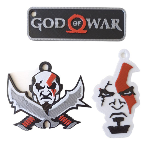 30 Souvenirs God Of War Llavero, Iman, Pin, Colgante Imp 3d