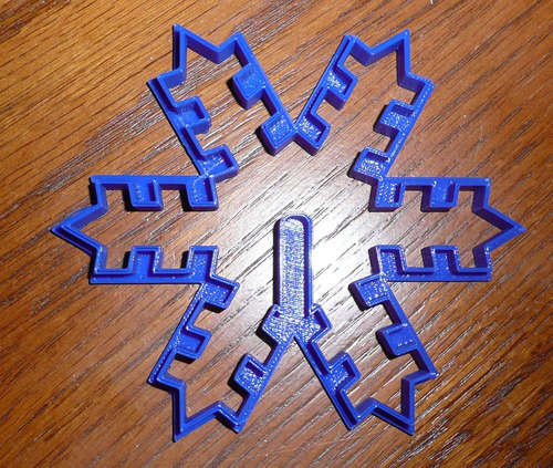 3d Copo De Nieve De La Navidad De La Galleta Cortador De Pan
