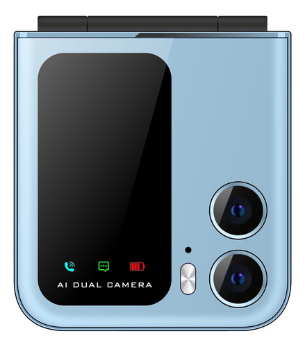 Celular Plegable 4g Yeemovil Y2000 Dual Sim + 2 Sim Extra Desbloqueado Telcel At&t Movistar Bait Bluetooth Fm Linterna 2.4-azul Claro