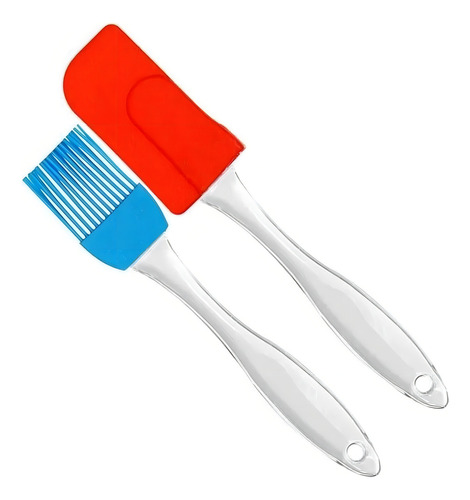 Espatula Pincel De Silicone 19cm -40°c Até 220°c Cor Colorido