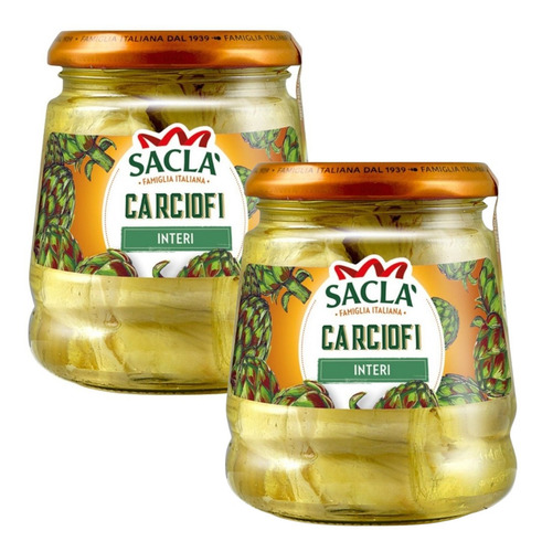 Corazones De Alcauciles En Aceite Con Especias Sacla 285g X2