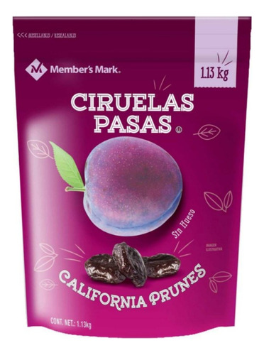 Ciruelas Pasas Member's Mark Bolsa De 1.13 Kg 