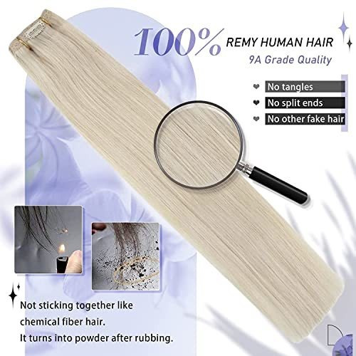 Moresoo Rubia Extensiones De Pelo De 10 Pulgadas Clip Lq92t