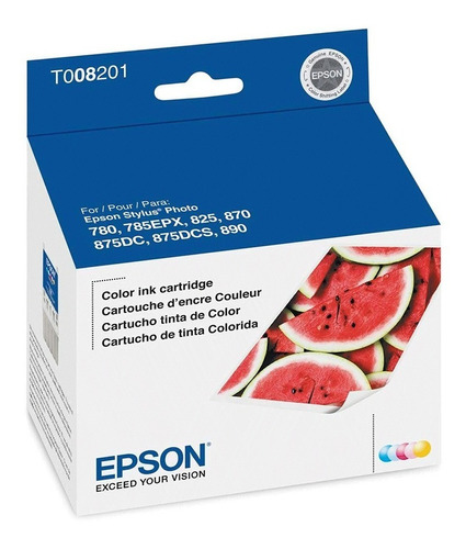 Cartucho Epson T008 Color Stylus Photo 780 785epx Blister