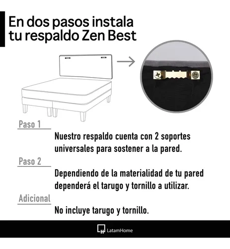 Cama Europea Latam Home Zen Best 2 Plazas Dividida | MercadoLibre