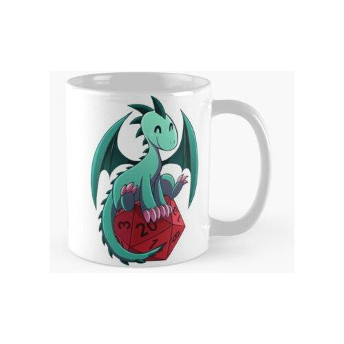 Taza D&d - ¡dragones Y Dados! (dragón Verde) Calidad Premium