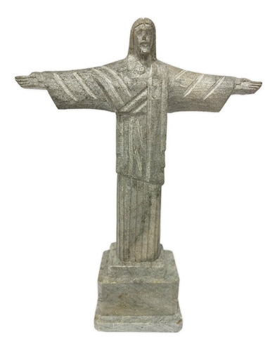 Cristo Redentor Replica De Pedra Sabão 24,5 Cm De Altura | Parcelamento sem  juros
