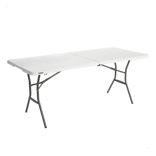 Mesa Rectangular Plegable Blanco (183 Cm)