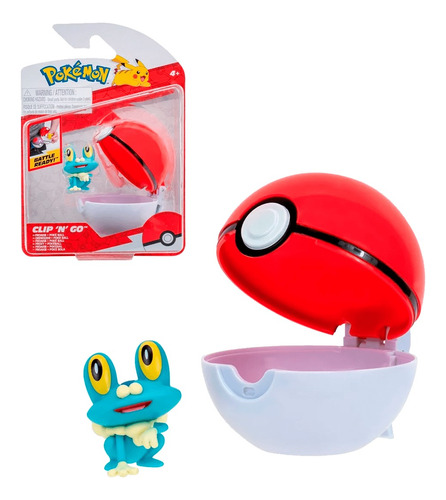 Figura Froakie Con Pokebola Clip N Go