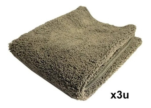 Imagen 1 de 8 de Kit Combo 3 Paños De Microfibra 40x40 Cm Int Ext Detailing