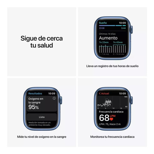 Apple Watch Series 7 (gps, 41mm) Azul Aluminio/azul Abismo