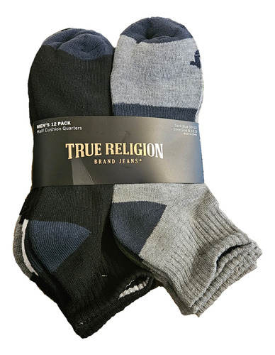 True Religion Calcetas Deportivas Casuales Hombre 12 Pares