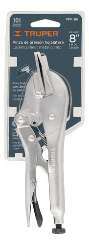 Pinza De Presión 8in Hojalatera Truper 17425