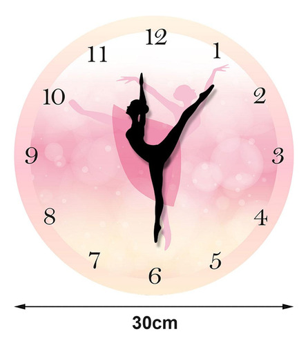 Reloj De Pared De Chica De 12 Pulgadas, Arte De Pared,