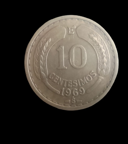 Moneda Chile 10 Centesimos De Escudo 1969