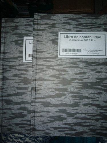 2 Libros Contables De 100 Folios Tapa Dura