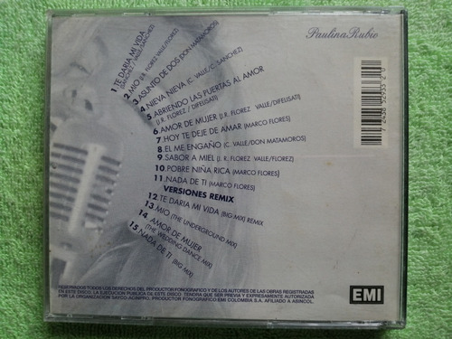 Eam Cd Paulina Rubio Grandes Exitos + Versiones Remixes 1996
