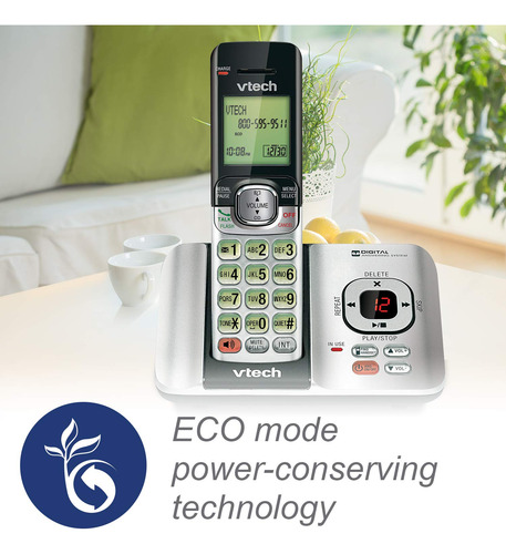 Teléfono Inalámbrico Vtech Cs6529-4b Dect 6.0 Con Sistema De