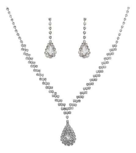 Conjuntos De Joyas De Boda Conjunto De Aretes De Collar De