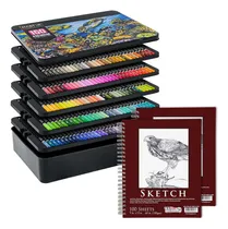 Comprar Lápices Colores Profesionales + Cuadernos 150 Lápices