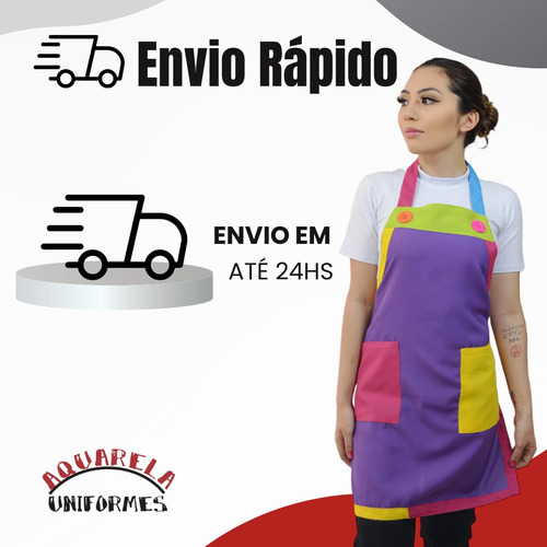 Avental Monitor Recreador - Buffet Infantil, Casa De Festas