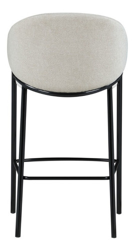 Imagen 3 de 5 de Banco De Barra Elegante Beige Con Toques Dorados
