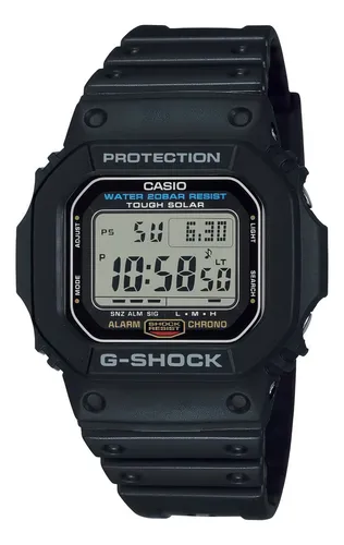 comprar Relógio de pulso digital Casio G-5600ue-1dr com corria de resina cor preto - fondo cinza