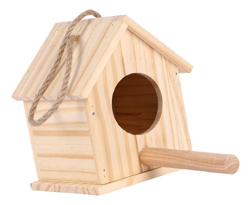 Casa De Madera Para Pájaros, Caja 12,5 Cm X 12 Cm X 15,5 Cm