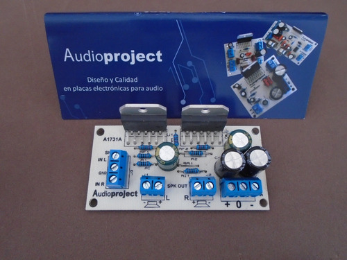 Imagen 4 de 9 de Modulo Amplificador Estereo 68+68 W C/ Lm3886 Audioproject