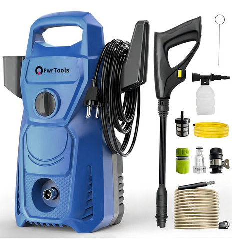 Hidrolavadora Eléctrica Alta Presión 3100 Psi Máxima 3000w PwrTools YC0493-JY- BLUE 127V