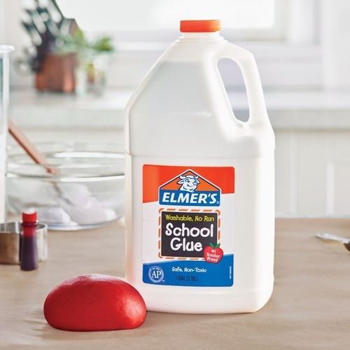 Elmers Pegamento Escolar Blanco, Lavable. 1 Galón (slime)
