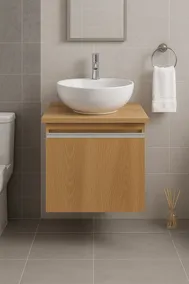 Vanitory Flotante Pektra Home Melamina Blanco Bari 45x40x45