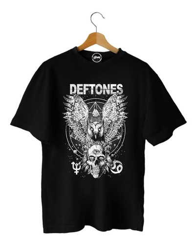 Polera Deftones Negra Adulto Y Niño